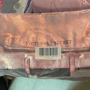 Victoria's Secret Shimmering Pink Sequin Tote bag BNIP